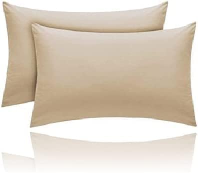 Pillow Case Pack Of 2 Percale Premium 180 Thread Count Hotel Quality Non Iron Wrinkle Free Pillow Cases