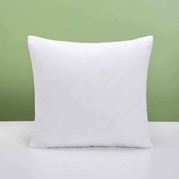 Duck Feather Cushion Pads Inner Insert Filler with 100% Cotton Down Proof Cover Hypoallergenic