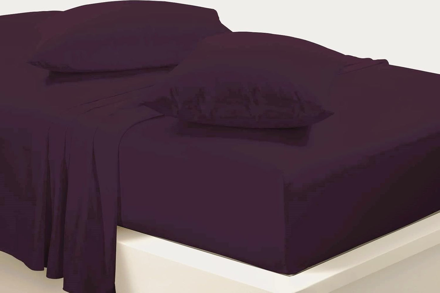 Flat Sheet Bed Linen Soft Easy Care Polycotton Blend Plain Dyed Flat Bed Sheet
