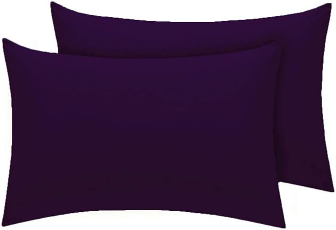 Pillow Case Pack Of 2 Percale Premium 180 Thread Count Hotel Quality Non Iron Wrinkle Free Pillow Cases