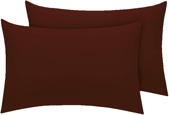 Pillow Case Pack Of 2 Percale Premium 180 Thread Count Hotel Quality Non Iron Wrinkle Free Pillow Cases