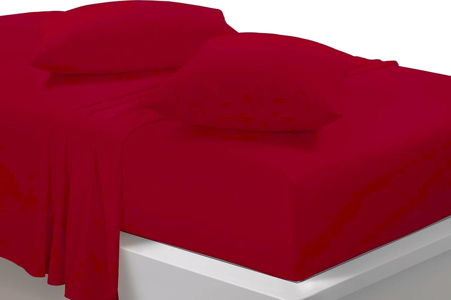 Flat Sheet Bed Linen Soft Easy Care Polycotton Blend Plain Dyed Flat Bed Sheet