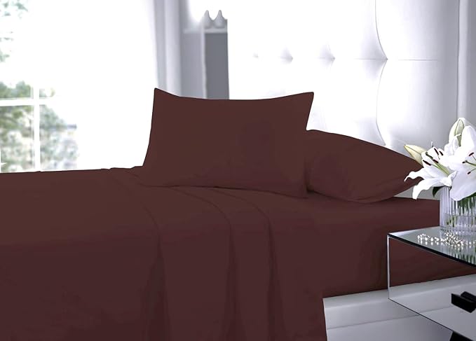Fitted Sheet Rich Percale Polycotton 180 Thread Count Non Iron 40cm Extra Deep Pocket Fitted Bed Sheets
