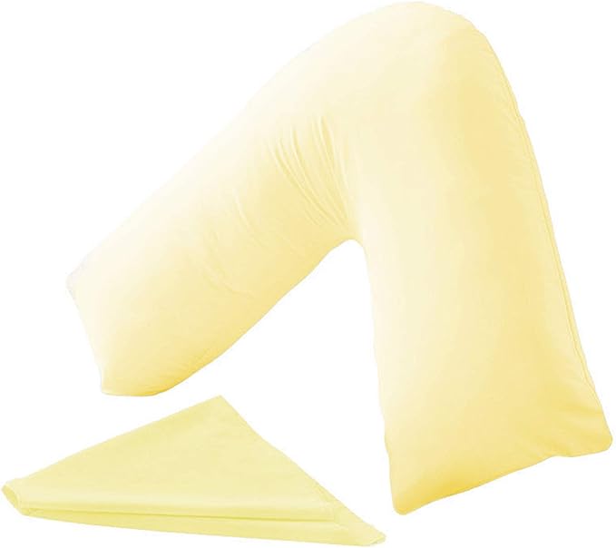 Orthopaedic V-Shaped Pillow Extra Cushioning Support For Head, Neck & Back
