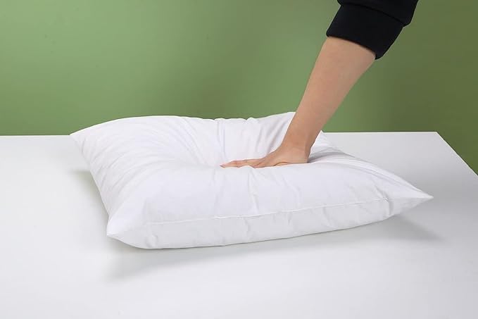 Duck Feather Cushion Pads Inner Insert Filler with 100% Cotton Down Proof Cover Hypoallergenic
