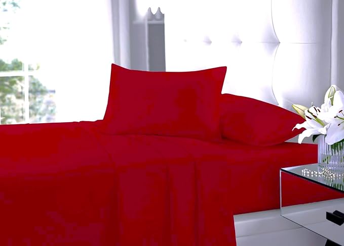 Fitted Sheet Rich Percale Polycotton 180 Thread Count Non Iron 40cm Extra Deep Pocket Fitted Bed Sheets