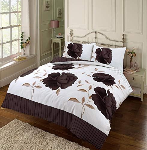 Luxury Floral Rosaleen Printed Flowers Easy Care Duvet Cover Set