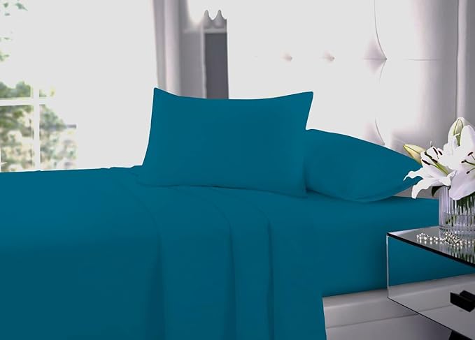 Fitted Sheet Rich Percale Polycotton 180 Thread Count Non Iron 40cm Extra Deep Pocket Fitted Bed Sheets