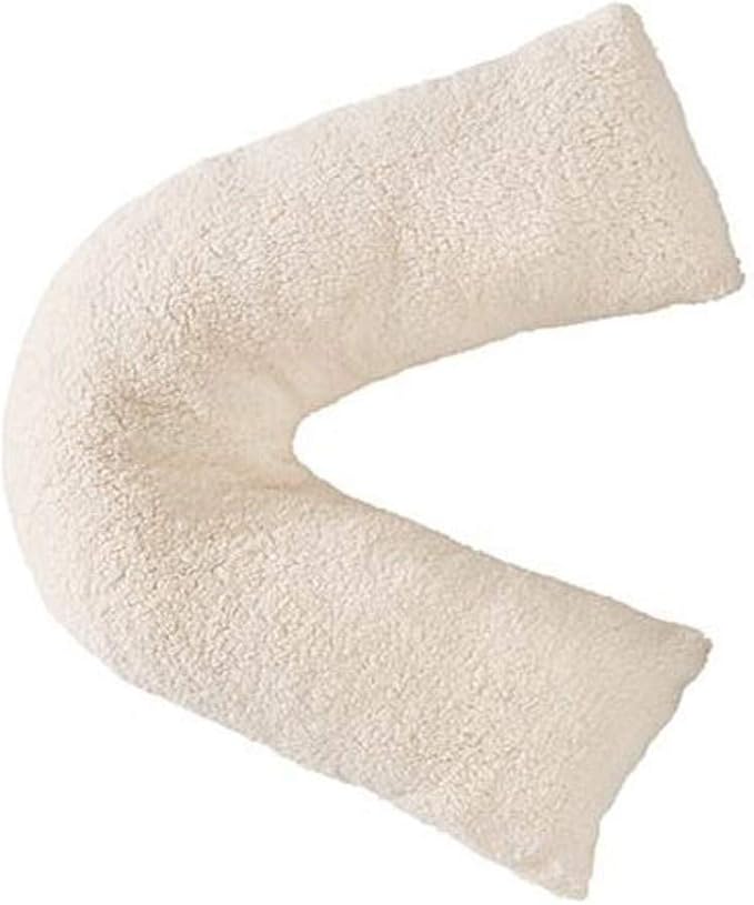 Teddy Bear Fleece Plush Warm Fuzzy Cuddly V-Shaped Pillow & Cover or case only