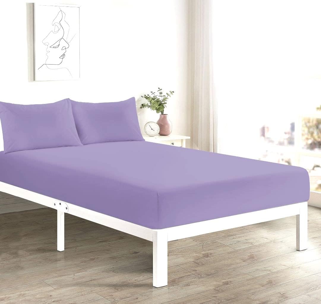 Fitted Sheet Extra Deep 16"/40CM PolyCotton EasyCare Percale Deep Pocket Fitted Bed Sheets