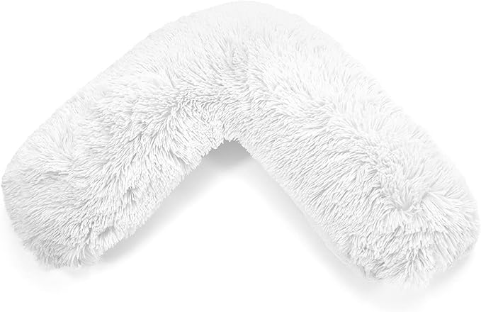 Teddy Cuddles V Shaped Complete V Pillow or V Case Only For Neck Maternity Back Support Soft Warm Plush Cosy Fleece V Shape Cover