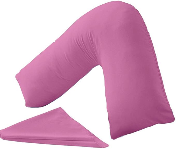 Orthopaedic V-Shaped Pillow Extra Cushioning Support For Head, Neck & Back