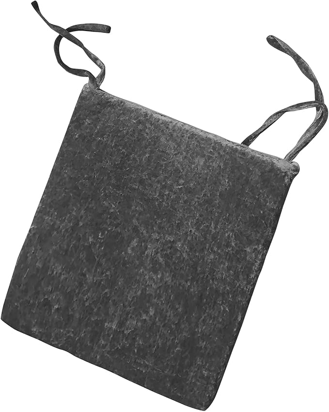 Luxury Crushed Velvet Filled Foam Seat Pad Chair Cushions With Ties Chair Seat Pads Removable Dining Garden Chair Cushion Pads