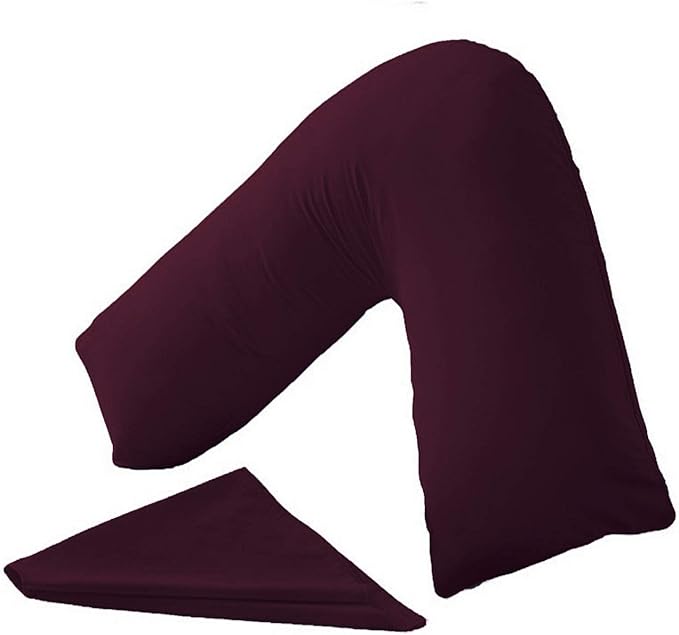 Orthopaedic V-Shaped Pillow Extra Cushioning Support For Head, Neck & Back
