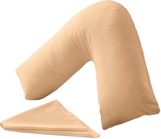 Orthopaedic V-Shaped Pillow Extra Cushioning Support For Head, Neck & Back