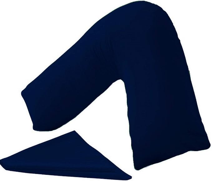 Orthopaedic V-Shaped Pillow Extra Cushioning Support For Head, Neck & Back