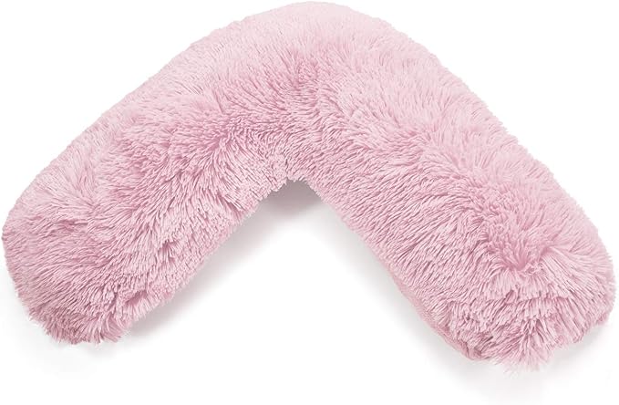 Teddy Cuddles V Shaped Complete V Pillow or V Case Only For Neck Maternity Back Support Soft Warm Plush Cosy Fleece V Shape Cover