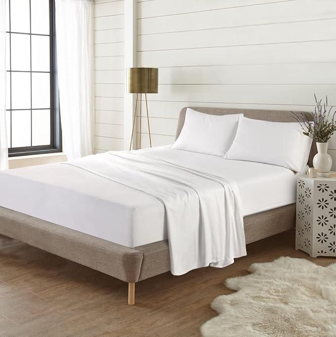 Full Fitted Sheet 100% Brushed Cotton Extra Deep 16"/40cm Flannelette Fitted Bed Sheets