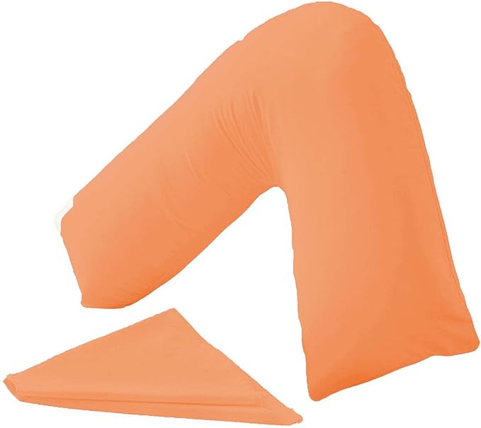 Orthopaedic V-Shaped Pillow Extra Cushioning Support For Head, Neck & Back