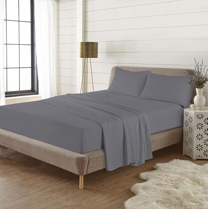 Full Fitted Sheet 100% Brushed Cotton Extra Deep 16"/40cm Flannelette Fitted Bed Sheets