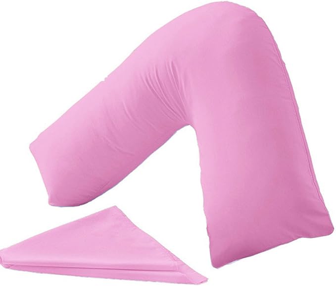 Orthopaedic V-Shaped Pillow Extra Cushioning Support For Head, Neck & Back