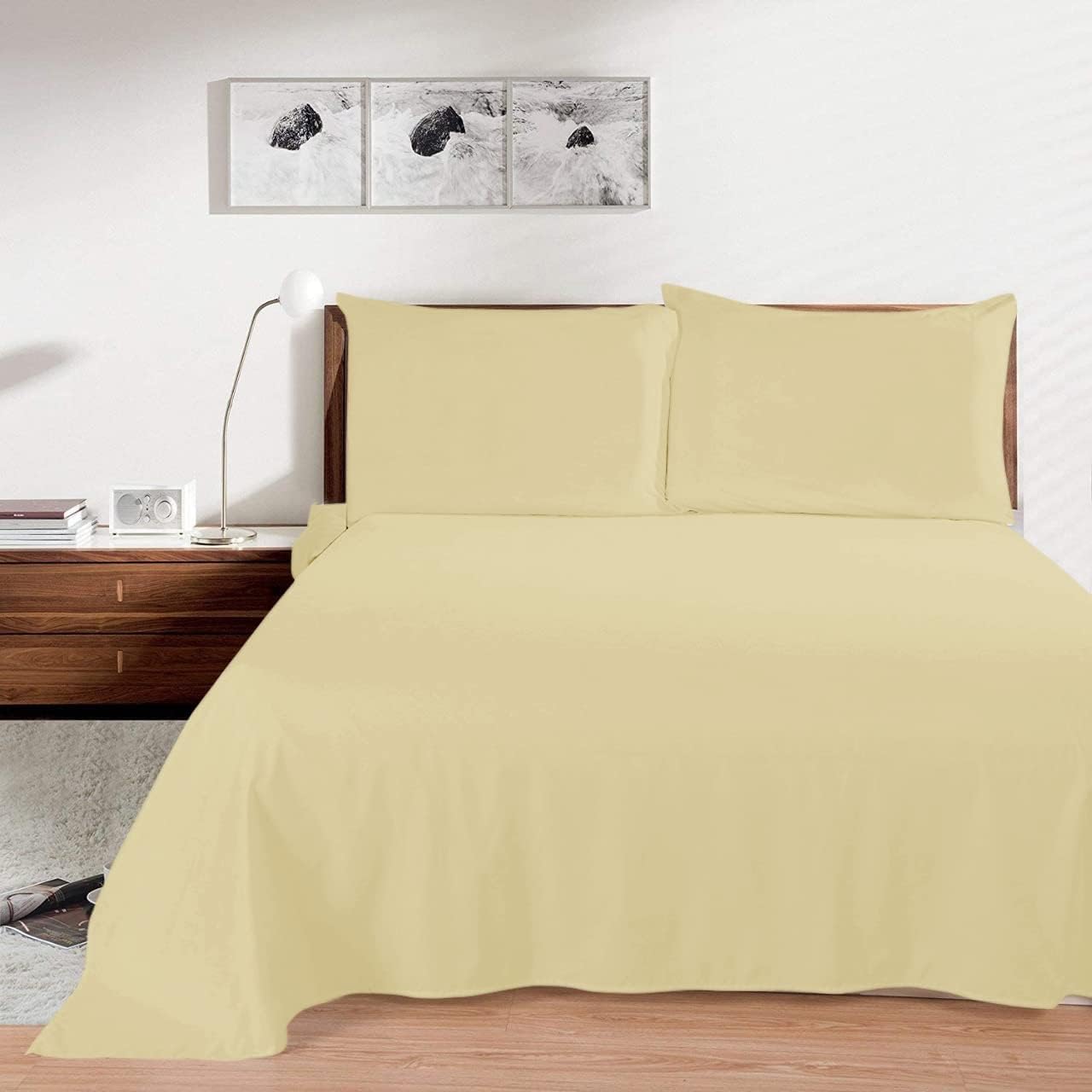 Flat Bed Sheet 400 Thread Count 100% Egyptian Cotton Flat Sheet