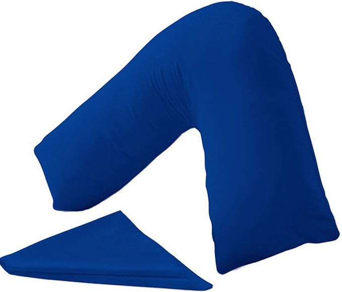 Orthopaedic V-Shaped Pillow Extra Cushioning Support For Head, Neck & Back