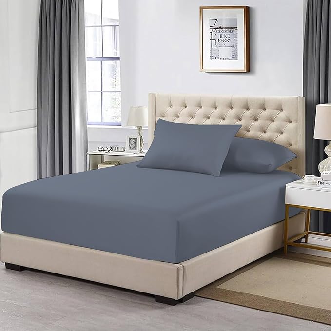 200 Thread Count 100% Egyptian Cotton Extra Deep 40CM Fitted Sheet