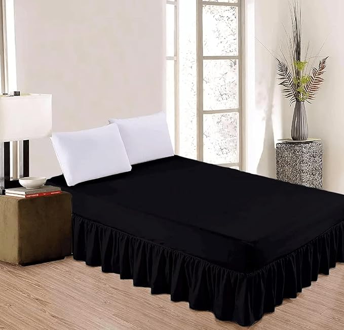 Valance Sheet Percale Polycotton Extra Deep Frilled Valance Fitted Bed Sheet