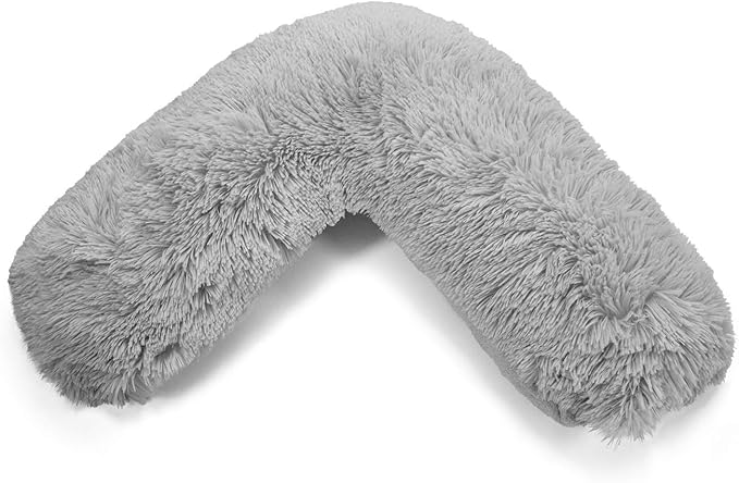 Teddy Cuddles V Shaped Complete V Pillow or V Case Only For Neck Maternity Back Support Soft Warm Plush Cosy Fleece V Shape Cover