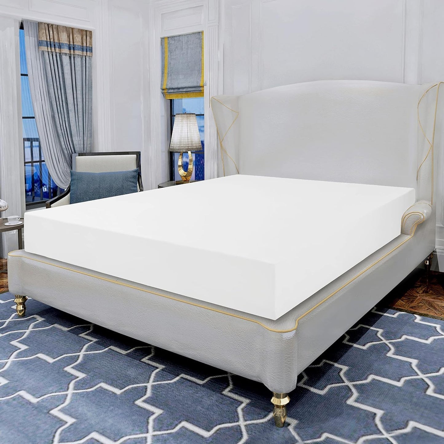 Fitted Sheet 800 Thread Count 40 CM Deep Bed Fitted Sheet 100% Egyptian Cotton Sateen Hotel Quality Bedding
