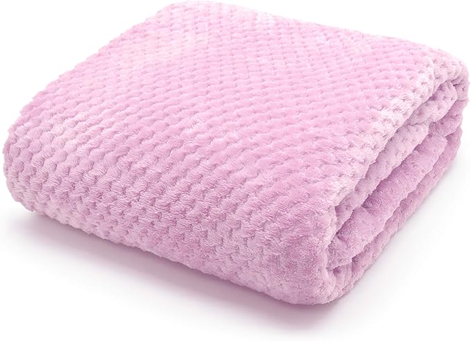 Waffle Luxury Flannel Fleece Throw Blanket Sofa Couch Waffle Teddy Soft All Seasons Bed Throw Blanket
