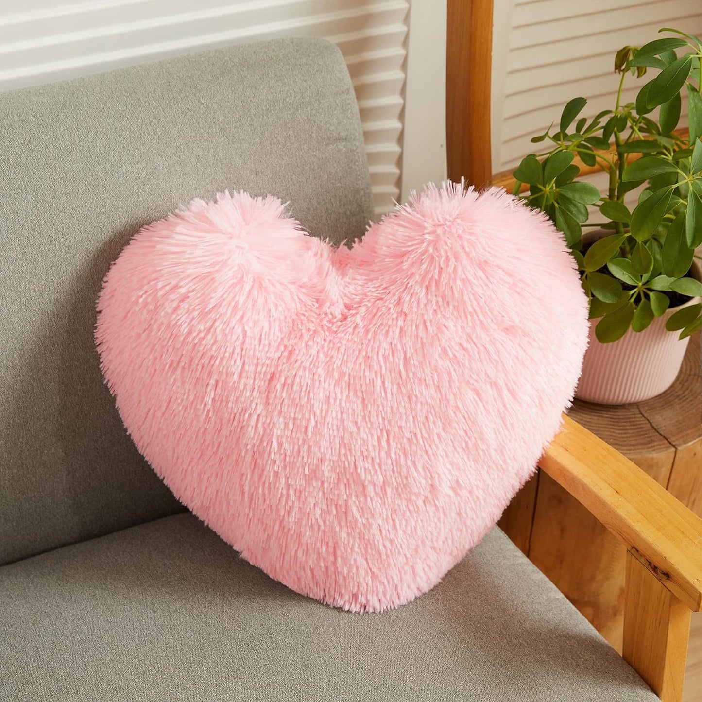 Teddy Cuddles Heart Shape 3D Fleece Filled Cushion Soft Comfortable Warm & Cozy Home Decor Size 38cm 100% Polyester Teddy Heart Cushion