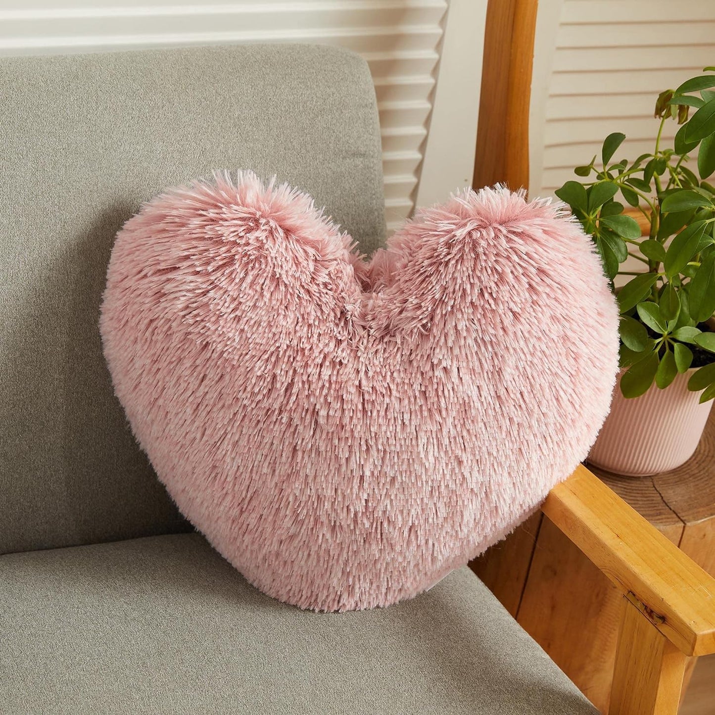 Teddy Cuddles Heart Shape 3D Fleece Filled Cushion Soft Comfortable Warm & Cozy Home Decor Size 38cm 100% Polyester Teddy Heart Cushion