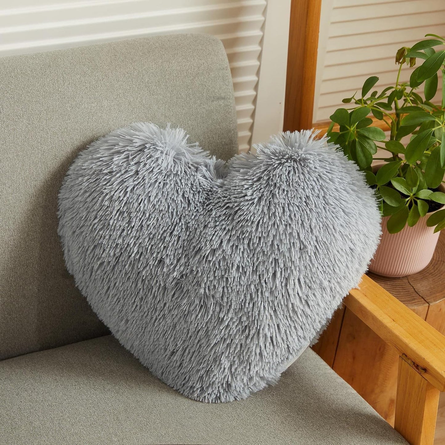 Teddy Cuddles Heart Shape 3D Fleece Filled Cushion Soft Comfortable Warm & Cozy Home Decor Size 38cm 100% Polyester Teddy Heart Cushion