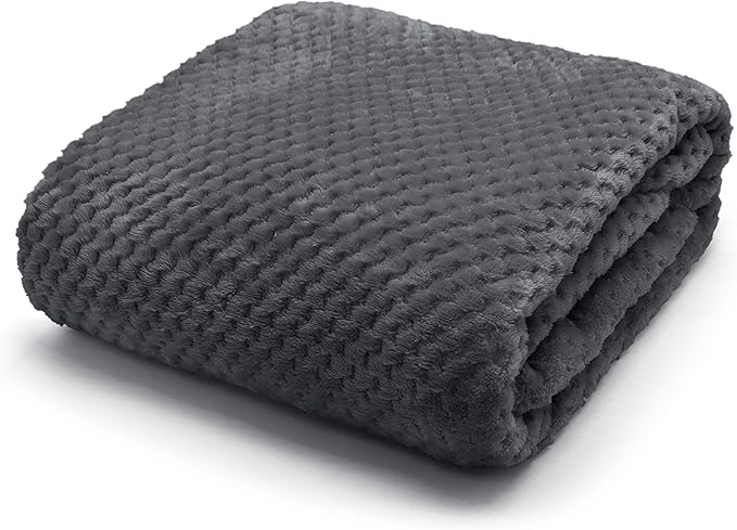 Waffle Luxury Flannel Fleece Throw Blanket Sofa Couch Waffle Teddy Soft All Seasons Bed Throw Blanket