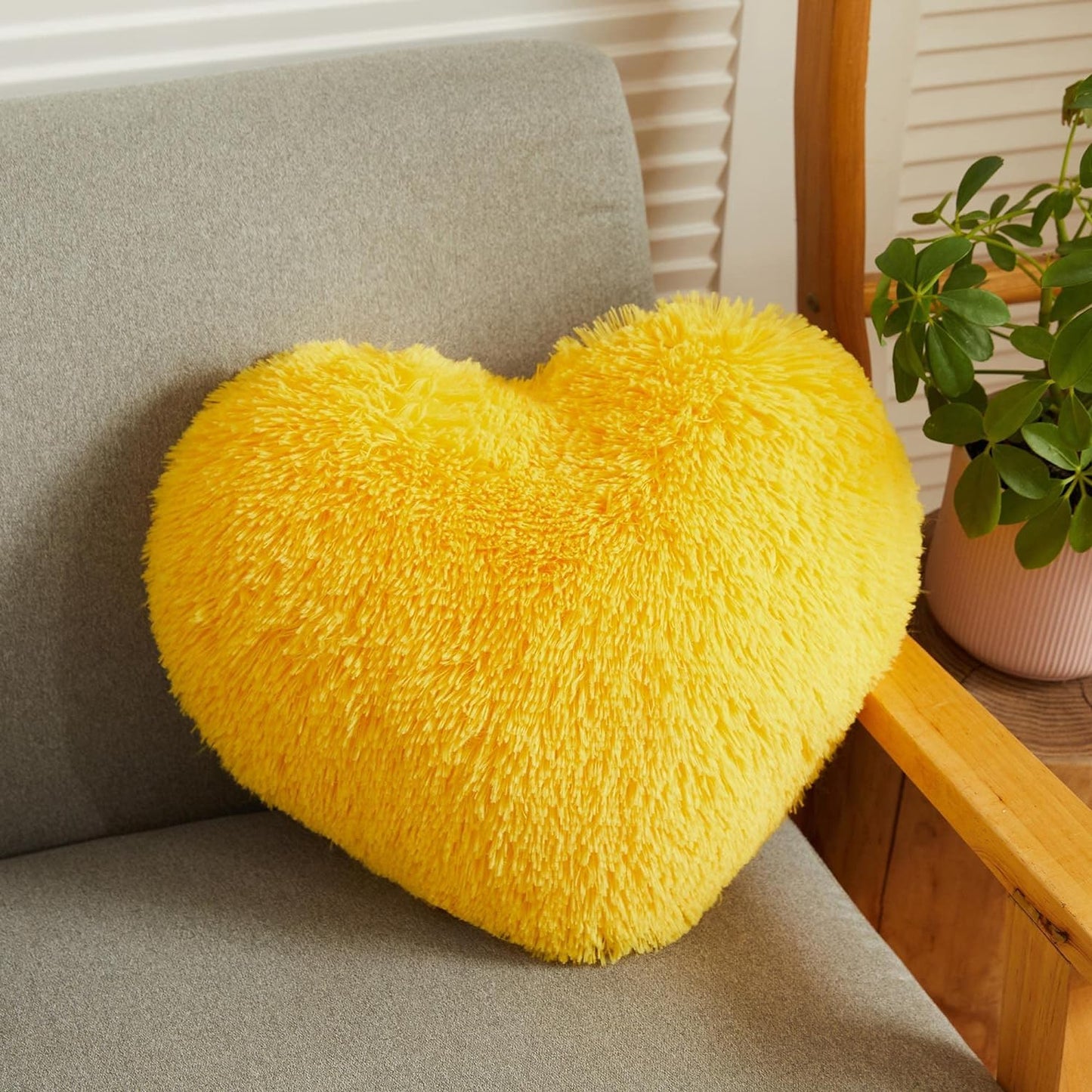 Teddy Cuddles Heart Shape 3D Fleece Filled Cushion Soft Comfortable Warm & Cozy Home Decor Size 38cm 100% Polyester Teddy Heart Cushion
