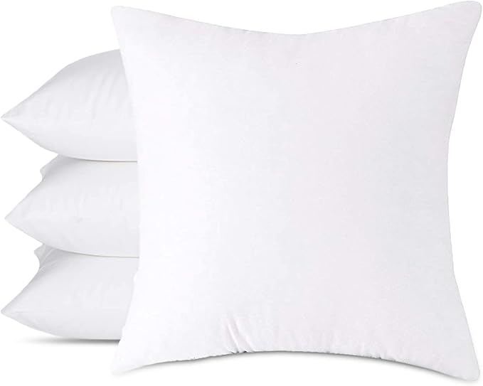Cushion Inner Pads Square Insert Fillers- Pack of 4 Anti-Allergy Cushion Stuffer Inserts