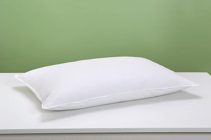 Duck Feather & Down Pillows 100% Cotton Down Proof Cover Filling 85% Feather 15% Down Pillow Pair Pack Of 2