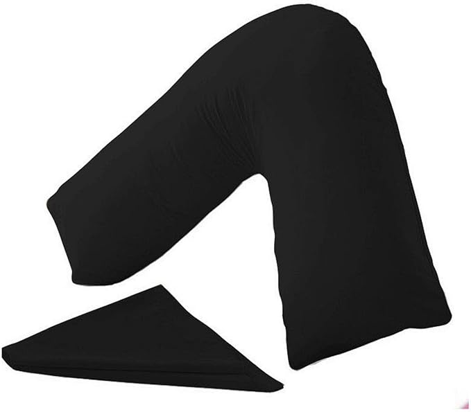 Orthopaedic V-Shaped Pillow Extra Cushioning Support For Head, Neck & Back