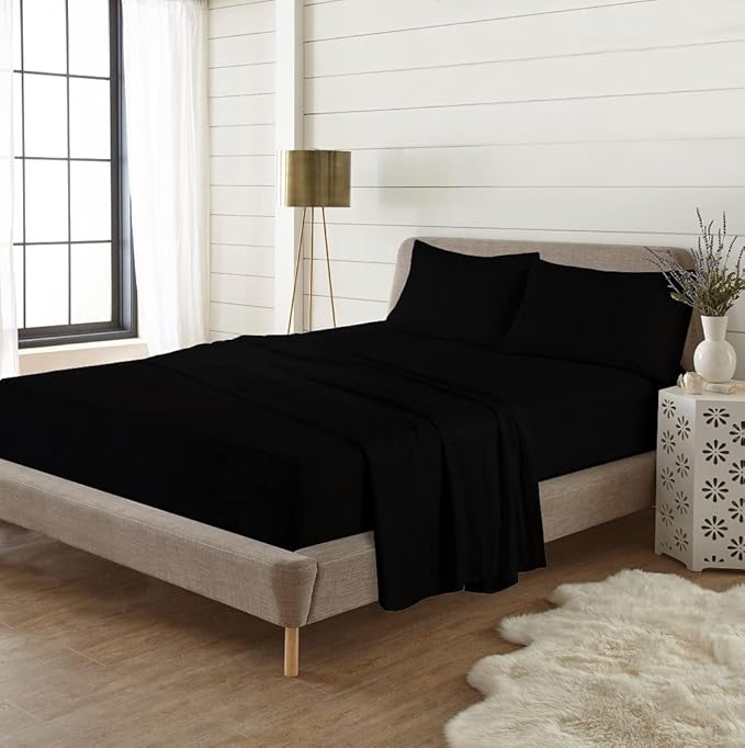 Full Fitted Sheet 100% Brushed Cotton Extra Deep 16"/40cm Flannelette Fitted Bed Sheets
