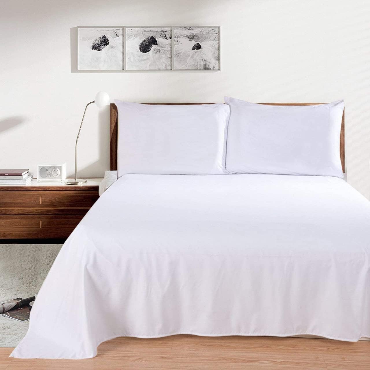 Flat Bed Sheet 400 Thread Count 100% Egyptian Cotton Flat Sheet