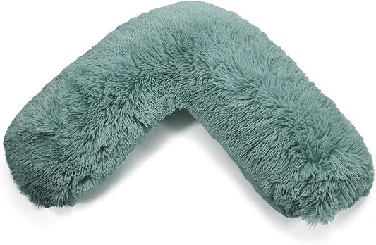 Teddy Cuddles V Shaped Complete V Pillow or V Case Only For Neck Maternity Back Support Soft Warm Plush Cosy Fleece V Shape Cover