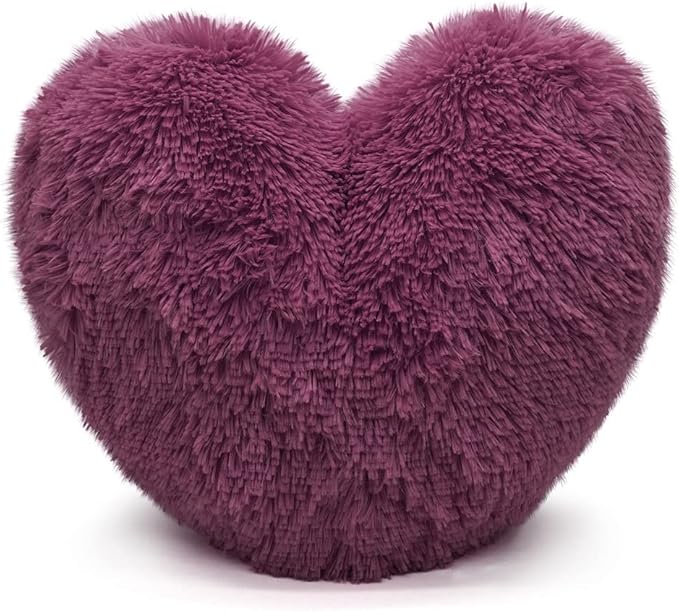 Teddy Cuddles Heart Shape 3D Fleece Filled Cushion Soft Comfortable Warm & Cozy Home Decor Size 38cm 100% Polyester Teddy Heart Cushion