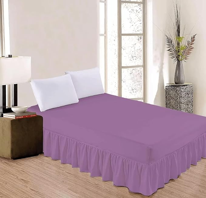 Valance Sheet Percale Polycotton Extra Deep Frilled Valance Fitted Bed Sheet